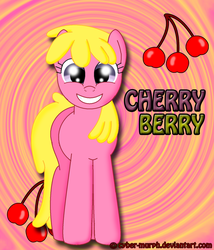 Size: 800x936 | Tagged: safe, artist:cyber-murph, cherry berry, g4, female, grin, solo