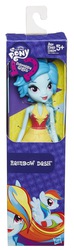 Size: 472x1600 | Tagged: safe, rainbow dash, equestria girls, g4, official, female, irl, lazy, molded hair, photo, toy