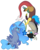 Size: 800x1000 | Tagged: safe, artist:kkitsu, discord, princess luna, g4, cute, female, male, ship:lunacord, shipping, simple background, straight