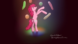 Size: 1920x1080 | Tagged: safe, artist:bronysinceever, pinkie pie, g4, balloon, digital art, lights, party