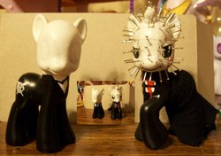 Size: 1064x750 | Tagged: safe, artist:fullmetalotakudck, customized toy, hellraiser, pinhead, slenderpony