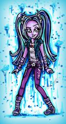 Size: 988x1850 | Tagged: safe, artist:frostykat13, aria blaze, equestria girls, g4, my little pony equestria girls: rainbow rocks, female, solo, traditional art