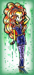 Size: 834x1818 | Tagged: safe, artist:frostykat13, adagio dazzle, equestria girls, g4, my little pony equestria girls: rainbow rocks, female, solo, traditional art