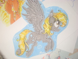 Size: 3072x2304 | Tagged: safe, artist:theorderofalisikus, derpy hooves, pegasus, pony, g4, female, high res, mare, solo, traditional art