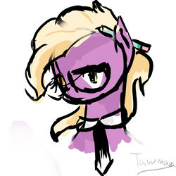 Size: 999x999 | Tagged: safe, artist:tawmara, grace manewitz, g4, rarity takes manehattan, glasses