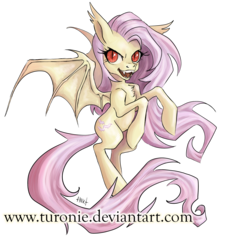 Size: 2071x2222 | Tagged: safe, artist:turonie, fluttershy, g4, female, flutterbat, high res, simple background, solo, transparent background