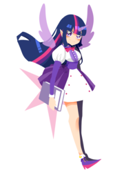 Size: 1074x1641 | Tagged: safe, artist:snow angel, twilight sparkle, human, g4, female, humanized, solo, twilight sparkle (alicorn)