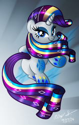 Size: 708x1118 | Tagged: safe, artist:aleximusprime, part of a set, rarity, g4, female, rainbow power, solo
