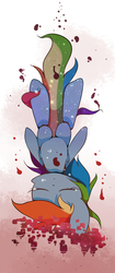 Size: 800x1900 | Tagged: safe, artist:joycall6, rainbow dash, g4, falling, female, solo