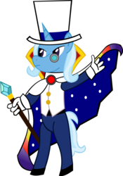 Size: 1158x1651 | Tagged: safe, artist:jewelsfriend, trixie, anthro, g4, cosplay, count bleck, female, paper mario, solo, super mario bros., super paper mario