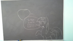 Size: 2560x1440 | Tagged: safe, artist:epicacrylic, twilight sparkle, pony, unicorn, g4, chalk, old version, traditional art