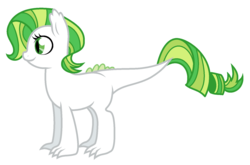 Size: 1628x1076 | Tagged: safe, artist:unoriginai, oc, oc only, dracony, hybrid, blank flank, cute, filly, foal, interspecies offspring, offspring, parent:rarity, parent:spike, parents:sparity, simple background, white background