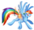 Size: 1021x885 | Tagged: safe, artist:ambunny, rainbow dash, pegasus, pony, g4, burned, burned butt, butt, butt fire, female, fire, literal butthurt, mare, pain, plot, simple background, solo, tongue out, transparent background