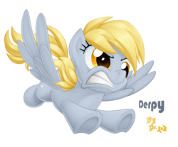 Size: 1854x1533 | Tagged: safe, artist:lordyanyu, derpy hooves, pegasus, pony, g4, female, flying, mare, solo