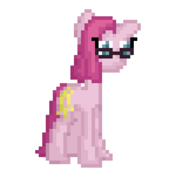 Size: 400x400 | Tagged: safe, artist:frostedwarlock, pinkie pie, g4, ask, diane pie, female, glasses, solo, tumblr