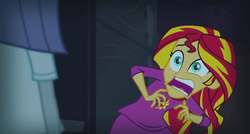 Size: 1347x721 | Tagged: safe, screencap, maud pie, sunset shimmer, equestria girls, g4, my little pony equestria girls: rainbow rocks, faic, sunset screamer