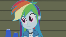 Size: 1439x810 | Tagged: safe, screencap, rainbow dash, equestria girls, g4, my little pony equestria girls: rainbow rocks, :/, faic, female