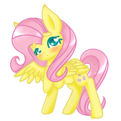 Size: 3000x3000 | Tagged: safe, artist:soadoptable, fluttershy, g4, blushing, female, high res, solo