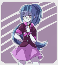 Size: 500x560 | Tagged: safe, artist:rukuru777, sonata dusk, equestria girls, g4, my little pony equestria girls: rainbow rocks, female, pixiv, solo