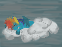 Size: 1200x900 | Tagged: artist needed, source needed, safe, rainbow dash, g4, cloud, female, solo