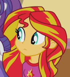 Size: 687x757 | Tagged: safe, screencap, sunset shimmer, equestria girls, g4, my little pony equestria girls: rainbow rocks, clothes, cute, female, pajamas, solo