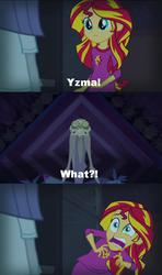 Size: 764x1290 | Tagged: safe, edit, edited screencap, screencap, sunset shimmer, equestria girls, g4, my little pony equestria girls: rainbow rocks, meme, sunset screamer, the emperor's new groove, yzma