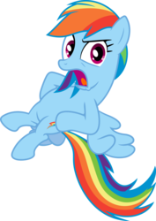 Size: 1600x2259 | Tagged: safe, artist:gezawatt, rainbow dash, pegasus, pony, g4, .ai available, colored, digital art, female, flying, simple background, solo, suspicious, transparent background, vector