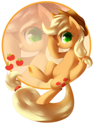 Size: 2121x2827 | Tagged: safe, artist:xnightmelody, part of a set, applejack, g4, female, high res, simple background, solo, transparent background, zoom layer