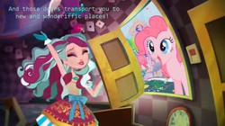 Size: 938x526 | Tagged: safe, edit, pinkie pie, g4, crossover, ever after high, madeline hatter, xk-class end-of-the-world scenario