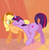 Size: 2934x3000 | Tagged: dead source, safe, artist:b-epon, applejack, twilight sparkle, alicorn, pony, g4, blushing, butt, explicit source, female, high res, kissing, lesbian, mare, plot, raised tail, ship:twijack, shipping, tail, twibutt, twilight sparkle (alicorn)