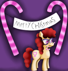 Size: 1144x1191 | Tagged: safe, artist:king-sombrero, twist, g4, candy cane, christmas, female, solo