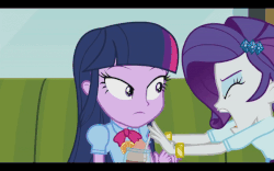 Size: 900x562 | Tagged: safe, screencap, rarity, twilight sparkle, equestria girls, g4, my little pony equestria girls: rainbow rocks, animated, female, out of context