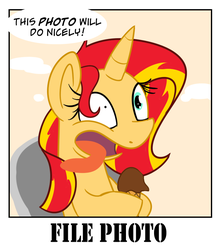 Size: 700x792 | Tagged: dead source, safe, artist:miroslav46, artist:sunsetshimmerreallyhatesyou, sunset shimmer, pony, unicorn, g4, faic, female, ice cream, photo, solo, sunset shimmer hates you, tongue out, tumblr