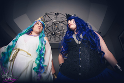 Size: 5760x3840 | Tagged: safe, princess celestia, princess luna, human, g4, cosplay, irl, irl human, photo