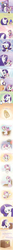 Size: 1000x19010 | Tagged: safe, artist:howxu, cookie crumbles, rarity, sweetie belle, pony, unicorn, g4, blushing, comic, cute, dialogue, diasweetes, drink, emanata, english, eyes closed, eyeshadow, feels, female, filly, foal, giddy up, hat, heartwarming, jewelry, looking at you, looking back, looking back at you, magic, makeup, mare, memories, milkshake, mirror, necklace, open mouth, open smile, sibling love, siblings, sisterly love, sisters, sitting, smiling, sweat, telekinesis