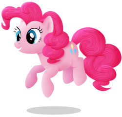 Size: 2400x2300 | Tagged: safe, artist:silberhase, pinkie pie, g4, high res, jumping, simple background, texture, transparent background, vector