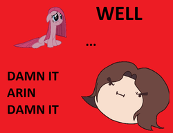 Size: 802x619 | Tagged: safe, pinkie pie, g4, arin hanson, context is for the weak, game grumps, sad, text