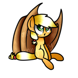 Size: 3200x3200 | Tagged: safe, artist:miningcazzy, applejack, g4, :o, applejack's hat, cute, female, filly, hat, high res, simple background, sitting, solo, transparent background, watermark