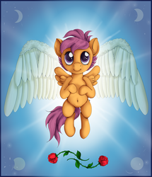 Size: 2400x2796 | Tagged: safe, artist:ratwhiskers, scootaloo, g4, belly button, cute, cutealoo, female, high res, solo, symbolism