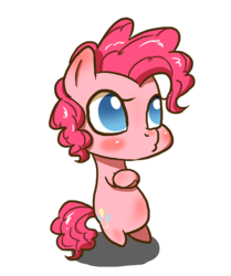 Size: 700x837 | Tagged: safe, artist:mrs1989, pinkie pie, g4, chibi, crossed arms, female, simple background, solo, transparent background