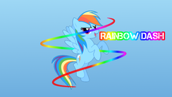 Size: 1600x900 | Tagged: safe, artist:lifetimebrony, rainbow dash, g4, vector, wallpaper