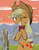 Size: 5100x6600 | Tagged: safe, artist:thethunderpony, applejack, g4, absurd resolution, cowboy hat, cowgirl, female, fence, grass, hat, mountain, rope, smiling, solo