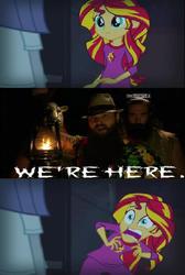 Size: 388x576 | Tagged: safe, sunset shimmer, equestria girls, g4, my little pony equestria girls: rainbow rocks, bray wyatt, erick rowan, exploitable meme, luke harper, meme, sunset screamer, wwe, wyatt family