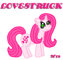 Size: 500x480 | Tagged: safe, artist:melissaduck, lovestruck, pony, unicorn, g4, female, mare, redesign, simple background, solo, transparent background