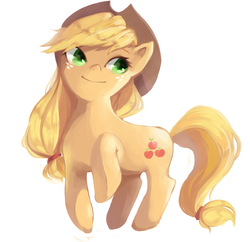 Size: 1500x1450 | Tagged: safe, artist:enough, applejack, g4, female, pixiv, solo