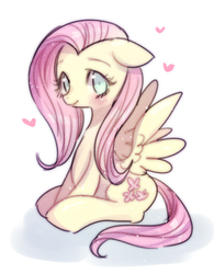 Size: 700x897 | Tagged: safe, artist:nitronic, fluttershy, g4, female, sitting, solo