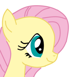 Size: 718x754 | Tagged: safe, fluttershy, g4, the return of harmony, female, happy, paint.net, simple background, solo, transparent background, vector