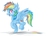 Size: 3006x2189 | Tagged: safe, artist:navigatoralligator, rainbow dash, g4, female, high res, solo