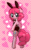 Size: 1000x1591 | Tagged: safe, artist:momo, pinkie pie, earth pony, pony, semi-anthro, ask harajukupinkiepie, g4, adorasexy, alternate hairstyle, bipedal, blushing, bunny suit, clothes, cute, diapinkes, female, fishnet stockings, floppy ears, heart, looking at you, looking back, looking back at you, sexy, solo