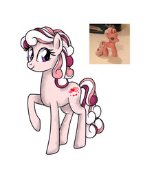 Size: 1000x1200 | Tagged: safe, artist:denigirl, wish-i-may, earth pony, pony, g3, g4, g3 to g4, generation leap, irl, photo, raised hoof, simple background, solo, toy, white background
